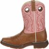 Durango LIL' Little Kid Tan Lacey Western Boot, TAN/PINK, ME, Size 12 BT287